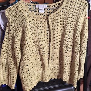 Crochet sweater cover up